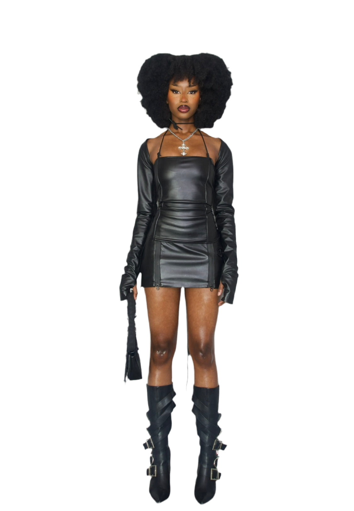 Shadow mini skirt
